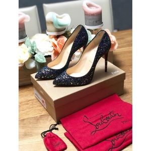 Christian Louboutin pigalle follies glitter pump